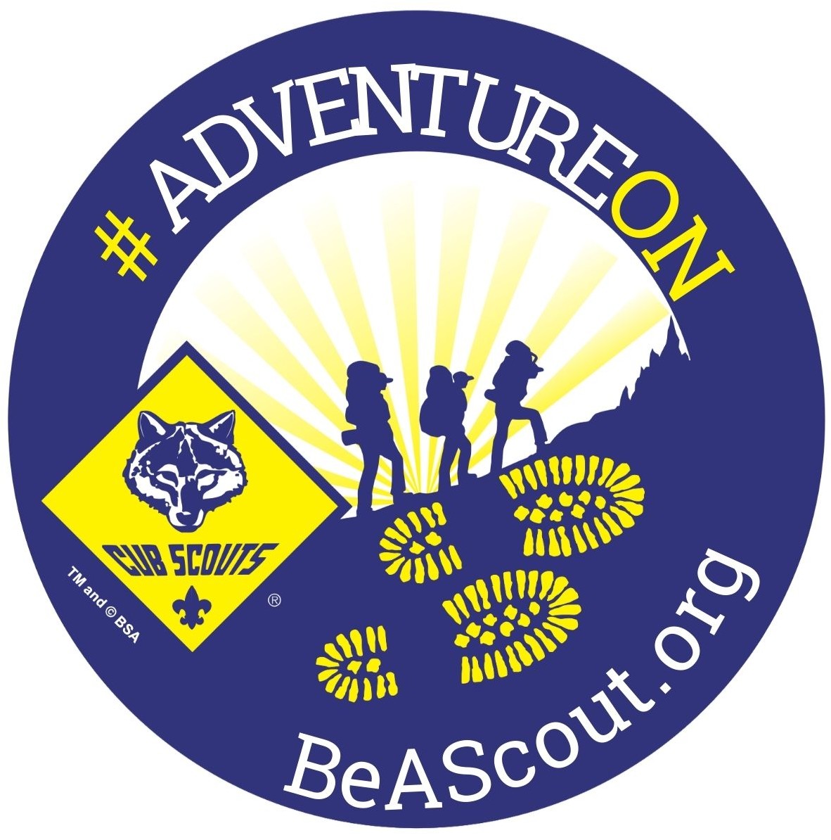 Adventure On Hiking sticker